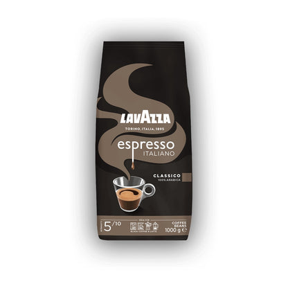 Lavazza Espresso Italiano Classico cafea boabe 1 kg – ambalaj original, fundal alb