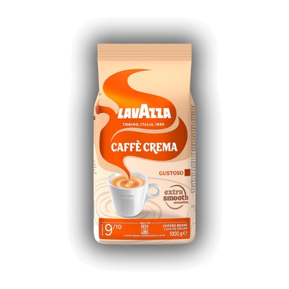 Lavazza Caffè Crema Gustoso cafea boabe 1 kg – ambalaj original, fundal alb