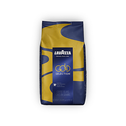 Lavazza Gold Selection cafea boabe 1 kg – ambalaj original complet, fundal transparent