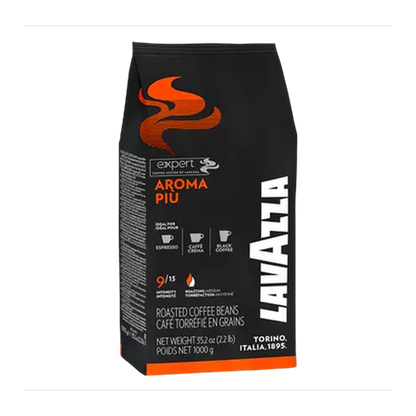 Lavazza Expert Aroma Più cafea boabe 1 kg – ambalaj original complet, fundal transparent