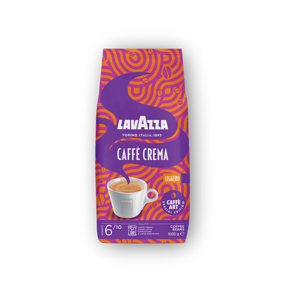 Lavazza Caffè Crema Leggero cafea boabe 1 kg – ambalaj original complet, fundal transparent