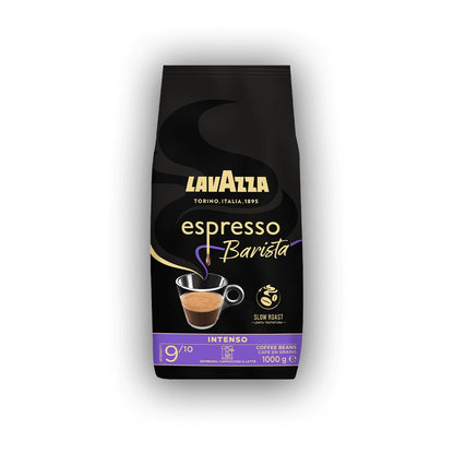 Lavazza Espresso Barista Intenso cafea boabe 1 kg – ambalaj original, fundal alb