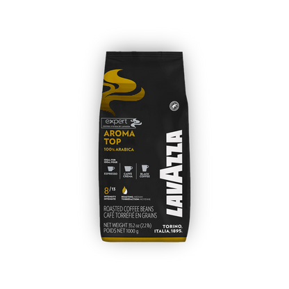 Lavazza Expert Aroma Top cafea boabe 1 kg – ambalaj original complet, fundal transparent