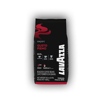 Lavazza Gusto Pieno Vending cafea boabe 1 kg – ambalaj original, fundal alb